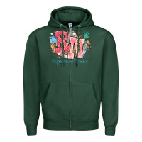 Sports Green rn registered nurse western Zipper Hoodie - NancyCooperArtShop
