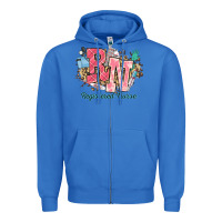 True Royal rn registered nurse western Zipper Hoodie - NancyCooperArtShop