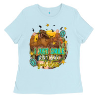 Baby Blue i just smile and say god bless Ladies Tee - texasbilliewilder
