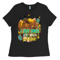 Black i just smile and say god bless Ladies Tee - texasbilliewilder