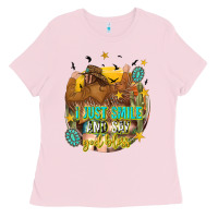 Bubblegum Pink i just smile and say god bless Ladies Tee - texasbilliewilder