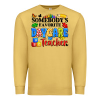 Antique Gold somebody's favorite daycare teacher Premium Sweatshirt - Artiststas