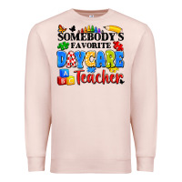Pale Pink somebody's favorite daycare teacher Premium Sweatshirt - Artiststas