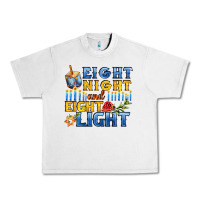 Eight Night And Eight Light For Hanukkah Urban Heavy Tee | Teevron