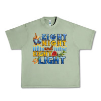 Oil Green eight night and eight light for hanukkah Urban Heavy Tee - AdoDesignShop