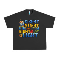 Pigment Black eight night and eight light for hanukkah Urban Heavy Tee - AdoDesignShop