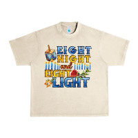 Sandshell eight night and eight light for hanukkah Urban Heavy Tee - AdoDesignShop