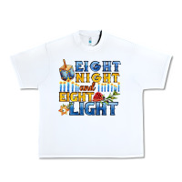 White eight night and eight light for hanukkah Urban Heavy Tee - AdoDesignShop