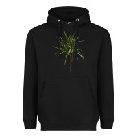 Black Dracaena Marginata Heavyweight Hoodie - LillyAllenDesigns