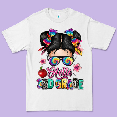 Hello Third Grade Kid Premium Tee Designed By Texasbilliewilder