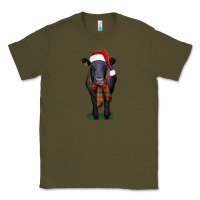 Army Green black angus Classic Tee - RanaPortraitStore
