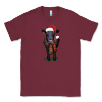 Burgundy black angus Classic Tee - RanaPortraitStore