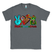 Charcoal Heather peace love tequila Classic Tee - AdoDesignShop