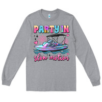 Heather Grey party in slow motion Long Sleeve Tee - JahusDesignShop