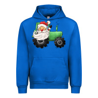 Cobalt santa tractor Urban Hoodie - CowGirlArtShop