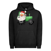 Pigment Black santa tractor Urban Hoodie - CowGirlArtShop