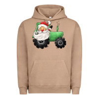 Pigment Burro santa tractor Urban Hoodie - CowGirlArtShop
