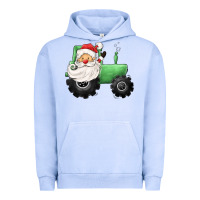 Pigment Grape Ice santa tractor Urban Hoodie - CowGirlArtShop