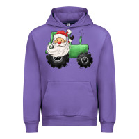 Tulip santa tractor Urban Hoodie - CowGirlArtShop
