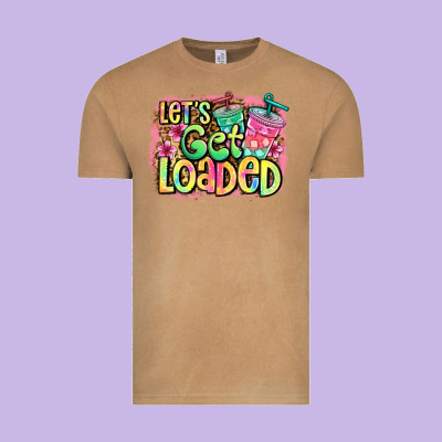 Let's Get Loaded Vintage Tee Designed By Jasminsmagicworld