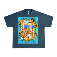 Midnight Navy candlestick with parchment Urban Heavy Tee - AdoDesignShop