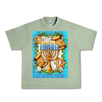Oil Green candlestick with parchment Urban Heavy Tee - AdoDesignShop
