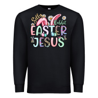 Black silly rabbit easter jesus Premium Sweatshirt - Artiststas