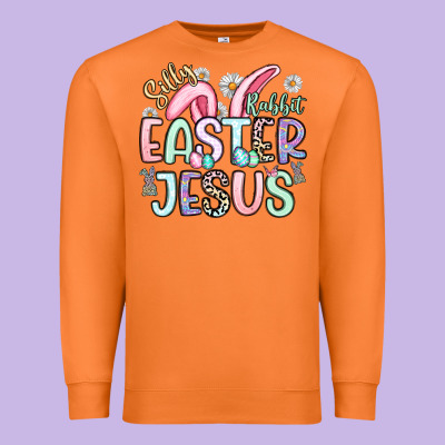 Silly Rabbit Easter Jesus Premium Sweatshirt Designed By Artiststas