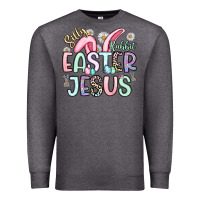 Charcoal Heather silly rabbit easter jesus Premium Sweatshirt - Artiststas