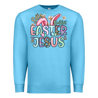 Ocean Blue silly rabbit easter jesus Premium Sweatshirt - Artiststas