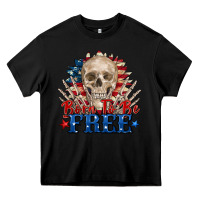 Black born to be free skeleton Heavy Core Tee - Zillion Design Studio