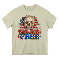 Mossy born to be free skeleton Heavy Core Tee - Zillion Design Studio