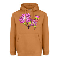 Meerkat Bitterroot Flower Illustrations Heavyweight Hoodie - LillyAllenDesigns