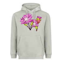 Moon Dust Bitterroot Flower Illustrations Heavyweight Hoodie - LillyAllenDesigns