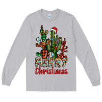 Moon Dust merry christmas cactus western Long Sleeve Tee - BarkalooDesign