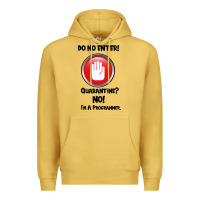 Antique Gold I'm Not In Quarantine I'm A Programmer Premium Hoodie - Bettercallsaul