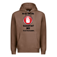 Chestnut I'm Not In Quarantine I'm A Programmer Premium Hoodie - Bettercallsaul