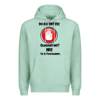 Seafoam I'm Not In Quarantine I'm A Programmer Premium Hoodie - Bettercallsaul