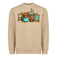 Mushroom longhaired cow coffee cups Heavyweight Sweatshirt - Jasminsmagicworld
