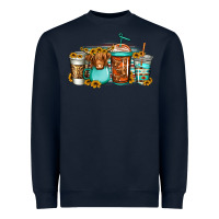 Navy longhaired cow coffee cups Heavyweight Sweatshirt - Jasminsmagicworld
