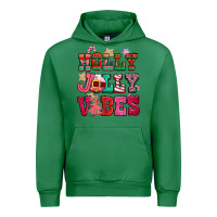 Emerald holly jolly vibes pink christmas Urban Hoodie - CowGirlArtShop