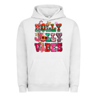 Pigment Lunar Rock holly jolly vibes pink christmas Urban Hoodie - CowGirlArtShop