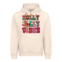 Sandshell holly jolly vibes pink christmas Urban Hoodie - CowGirlArtShop