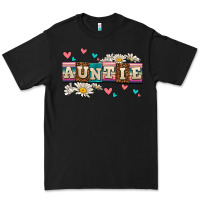 Black daisy auntie Premium Tee - AdoDesignShop