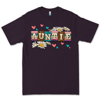 Plum daisy auntie Premium Tee - AdoDesignShop