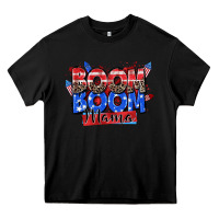 Black boom boom mama Heavy Core Tee - Zillion Design Studio