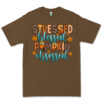 Cacao stressed blessed pumpkin obsessed Premium Tee - Zillion Design Studio