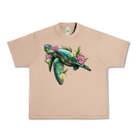 Burro sea turtle with lotus Urban Heavy Tee - Artiststas