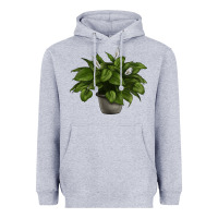 Heather Grey Peace Lily Heavyweight Hoodie - LillyAllenDesigns
