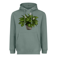 Sage Peace Lily Heavyweight Hoodie - LillyAllenDesigns